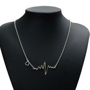 Heartbeat & Love Cardiograph Necklace NEW